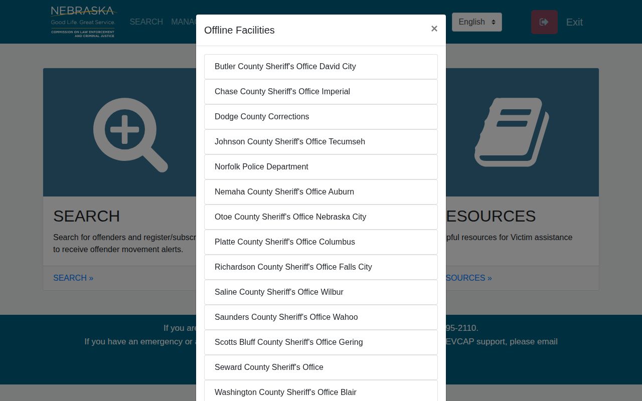 Platte County custody status notification portal for booking records